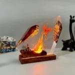 Handmade Lava Dragon Resin Lamp (2)